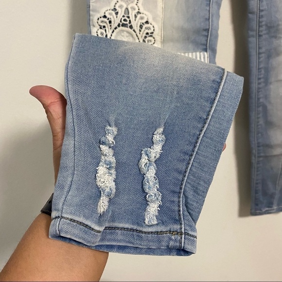Traffic Jeans Wear Patch work Jeans Size 5 - Picture 7 of 10